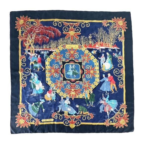 Hermès Joies d'Hiver Silk Scarf - Picture 2 of 7